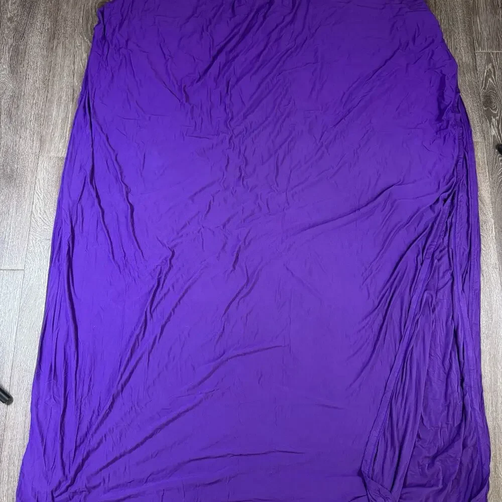 Purple Label Brand Bed Sheets Full Queen Flat Sheet Bamboo Spandex